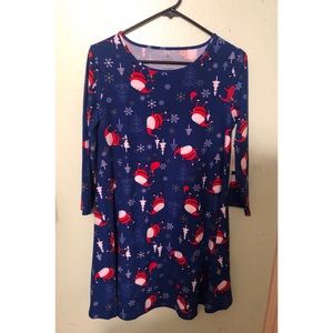 THE SOFTEST Santa dress pajamas